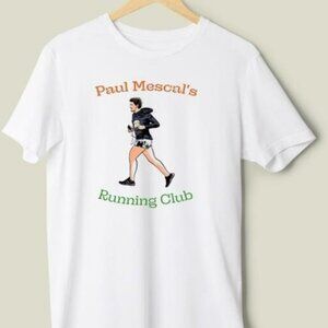 Paul Mescal Running Club Graphic Tee Celebrity Actor Fan Movie Statement Shirt